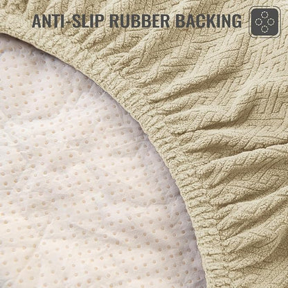 Nanbowang Waterproof Dog Bed Pillow, Washable Pet Hair Easy to Remove, Quilted, Lovely Puppy Bed Cover for Dog/Cat (27x36x6, 1pack, Beige)