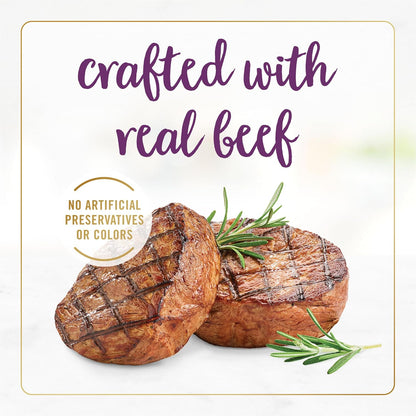 Purina Fancy Feast Senior Wet Cat Food 7 Years Plus Beef Feast Pate - (Pack of 24) 3 oz. Cans