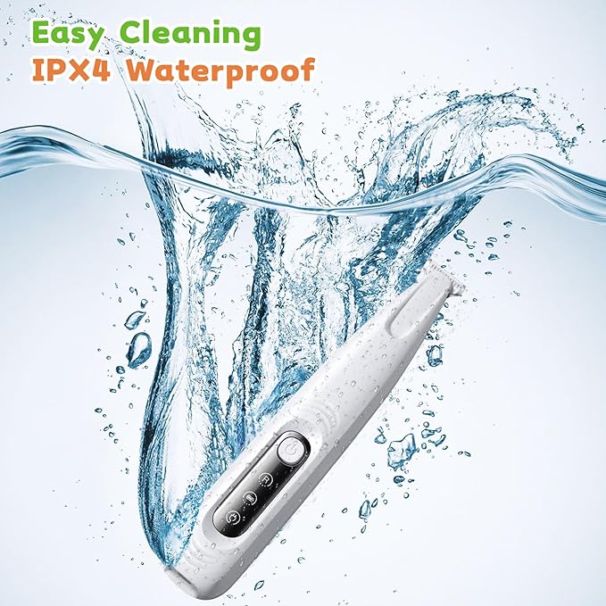 Dog Paw Trimmer with LED Light, 18mm Widen Blade, 35dB Low Noise, LED Display, Fully Waterproof, USB Rechargeable Pet Hair Trimmer for Dogs Cats Trimming Paws, Eyes, Ears, Face and Rump