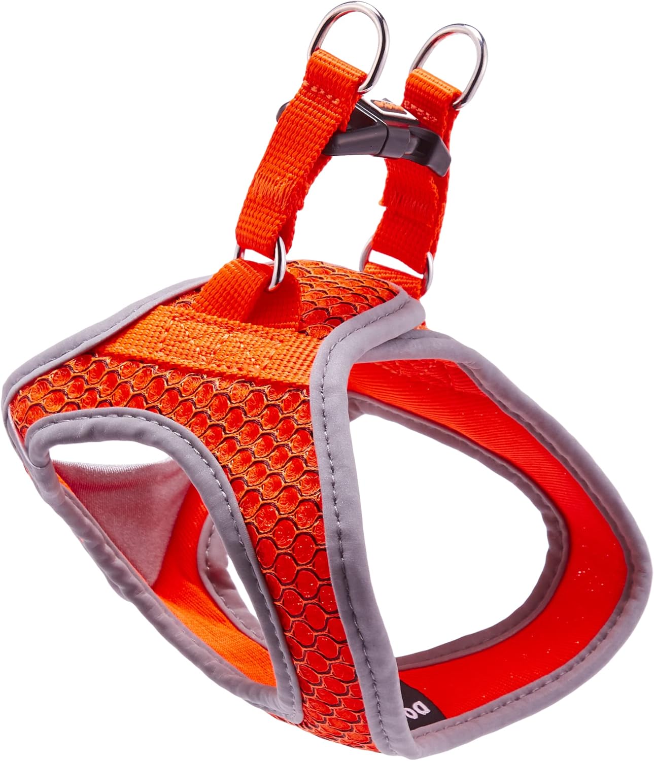 DOCO Dog Harness for Small Sized Dog - Athletica Adjustable, No Pull, No Choke, Puppy Vest Lightweight Air Mesh, Reflective, Puppy Essentials – Orange, X-Small (Chest 13.5"-14", Weight 4–6 lbs)