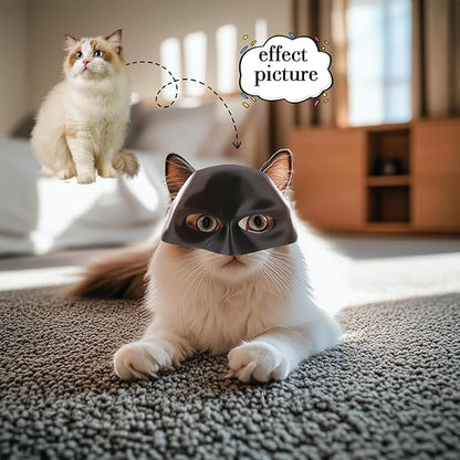 Cat Bat Mask Halloween Costumes Accessories for Cats, Cat Bat Cosplay Apparel (Large, Black Bat)