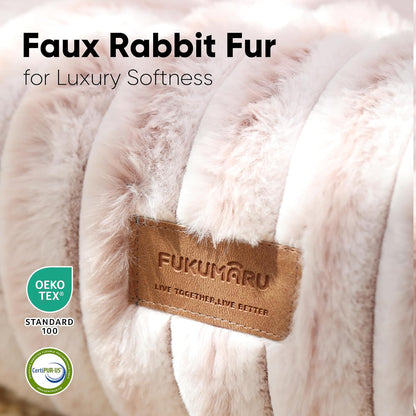 FUKUMARU Dog Bed, Calming Donut Dog Beds for Anxious Puppies, Modern Aesthetic Cat Bed with Gradient Print, Cute Round Pet Beds with Washable Cover, Orthopedic Puppy Bed, Pink, Small, 25 inches