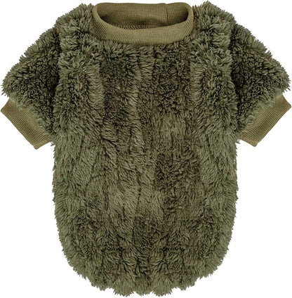 FabriCastle Dog Sweater, 3-Pack Dog Clothes & Coat, Pet Jacket for Small & Medium Dogs Boy or Girl, Soft and Warm Cat Sweaters Doggy Apparel Costumes Christmas (Dark Teal,Army Green,Dark Grey, Large)