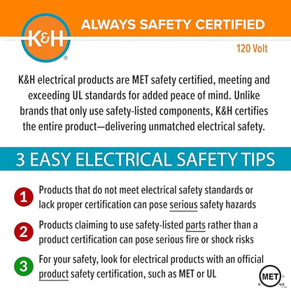 K&H Pet Products Thermo-Kitty Bed Heated Cat Beds for Indoor Cats & Dogs, Calming Warming Pillow Pet Bed, Machine Washable, Removable Heater, Safety Listed - Small 16" Round Mocha/Tan