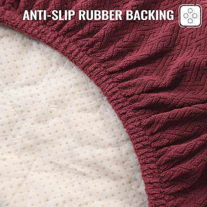 Nanbowang Waterproof Dog Bed, Replacement Washable Pet Pillow Quilted, Easy to Remove, Lovely Puppy Bed Cover for Dog/Cat - 35x44x6, Burgundy