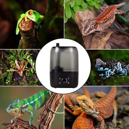 REPTI ZOO 4L Reptile Fogger Mister Tank, Terrariums Digital Tank Timing Humidifier Smart Touch Screen Adjustable Fogger for Reptiles Amphibians Herps
