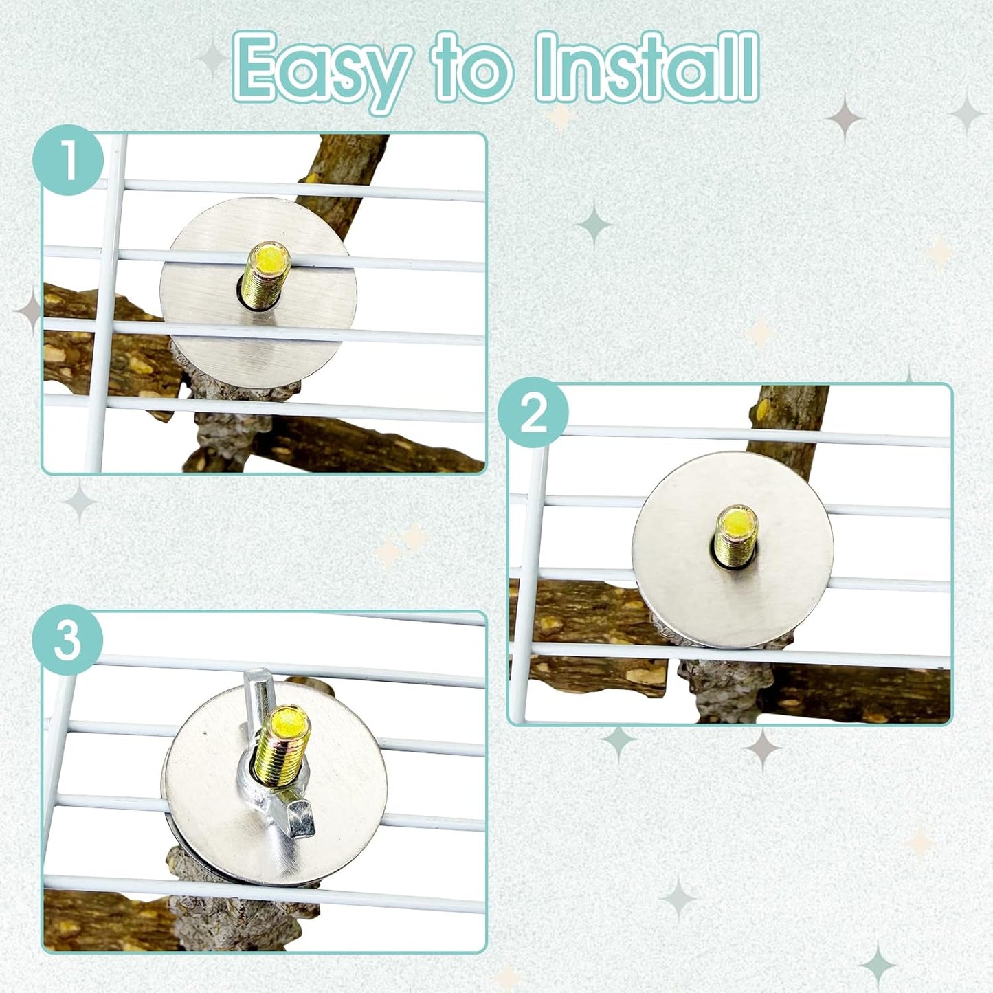 BNOSDM Sugar Glider Toy Natural Prickly Ash Wood Perch Stand Squirrel Hanging Wooden Climbing Pole Hamster Paw Grinding Perch Small Animal Cage Accessories for Chinchillas Rats Gerbil