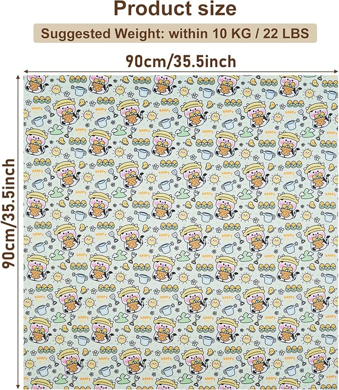 35.5" Extra Large Cat Grooming Wrap – Anti-Escape Cat Wrap for Cutting Nails, Brushing & Medication – Soft, Comfortable, Reusable, Self-Adhering, Holds Cats Up to 22lbs (Cow Corn)