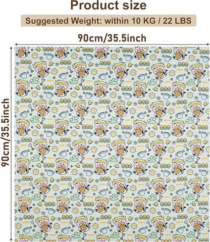 35.5" Extra Large Cat Grooming Wrap – Anti-Escape Cat Wrap for Cutting Nails, Brushing & Medication – Soft, Comfortable, Reusable, Self-Adhering, Holds Cats Up to 22lbs (Cow Corn)