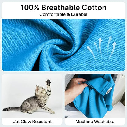 Cat Carrier Pouch, Soft Cat Bag Carrier for Bonding & Stress-Free Vet Visits, Cozy Cat Pouch Carriers to Comfort and Cuddle Your Kitty, for Medium & Small Cats, Sky Blue