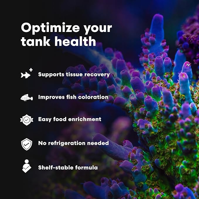 Brightwell Aquatics AminOmega - Amino & Omega - 3/6 HUFA Supplement for All Marine Fish & Reef Aquariums 60-ml