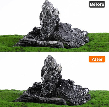 2-8 Inches Natural Seiryu Stone 5 PCS Aquarium Rocks for Aquascaping, Aquarium Landscaping, Terrariums, Fish Tank Decoration, Vivariums, Paludarium, Reptile and Amphibian Enclosures