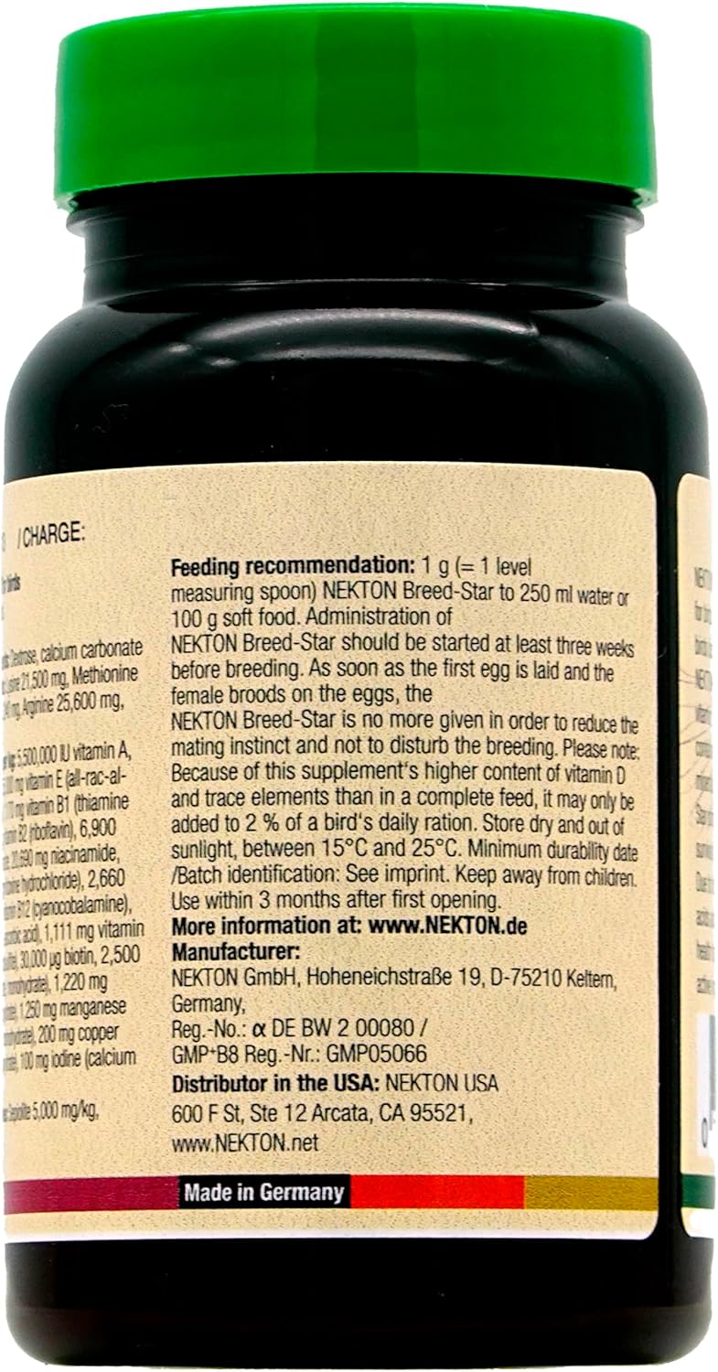 Nekton Breed-Star Breeding Supplement for Birds 70g / 2.47oz, Off White