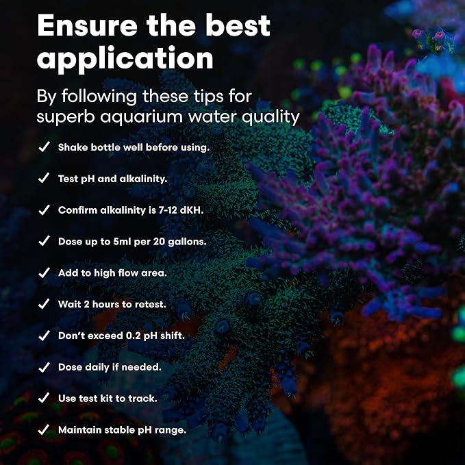 Brightwell Aquatics pH+ Alkalinity and pH Booster for Marine & Reef Aquariums Increases pH and KH Stability for Coral Growth and Enhances Carbonate Levels, 2L