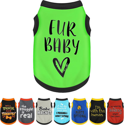 Elevate Your Pet's Seasonal Style with Playful Panache: with Adorable Beautifully Printed Dog Shirts Featuring Hilarious Printed Patterns for Airy Comfort in Summer and Fall Classic Series6 XX-Large