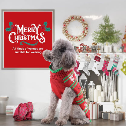 PETCARE Red Snowman Dog Sweater Christmas Dog Sweaters Vest Ugly Snow Xmas Puppy Costume Pet Holiday New Year Fall Winter Clothes for Small Medium Large Dogs Cats Pullover Sweaters Outfits,XX-Large