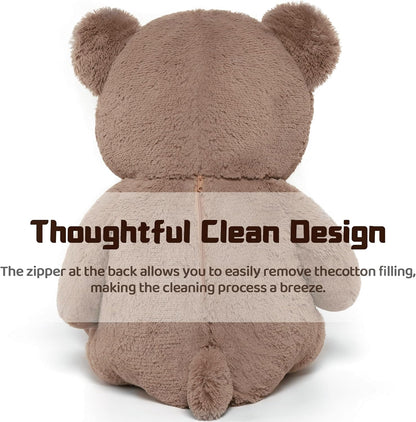 Tezituor Big Teddy Bear,52'' Giant Stuffed Animal Plush Toys for Adults Children,Girlfriend Soft Life Size Bears Plushie Gifts for Valentine, Christmas, Birthday,Baby Shower Decoration