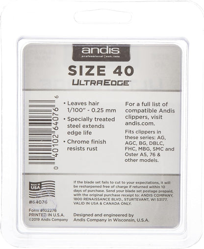 Andis 64072 Ultra Edge Detachable Clipper Blade – Comprised Of Alloy Steel & Carbon, Exclusive Hardening Process For Dogs & Medium-Sized Animals