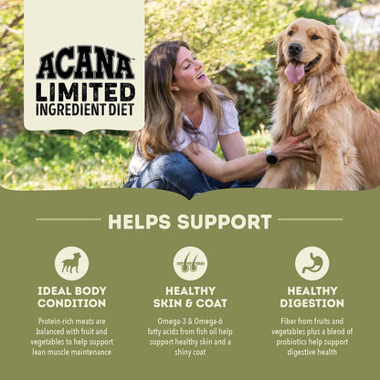 ACANA Singles Limited Ingredient Grain Free High Protein Dry Dog Food Pork & Squash Recipe 22.5lb Bag