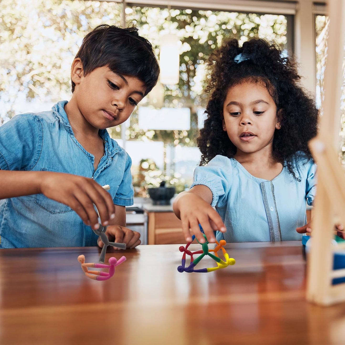 MAGMEN Enhanced Grip Magnetic Fidget Toys 10 Pack Travel Entertainment for Kids Ages 3 and Up STEM Sensory Toys for Airplane Car Trips & Quiet Play. Solid Colors