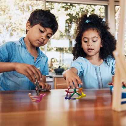 MAGMEN Enhanced Grip Magnetic Fidget Toys 10 Pack Travel Entertainment for Kids Ages 3 and Up STEM Sensory Toys for Airplane Car Trips & Quiet Play. Solid Colors