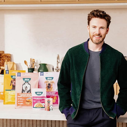 Jinx Bone Broth Stew for Dogs - Chicken & Vegetables Recipe - Grain-Free Wet Dog Food & Topper for Picky Eaters - Promotes Lean Muscle Growth, A Healthy Coat & Improved Digestion - 13 Oz, 12 Pack