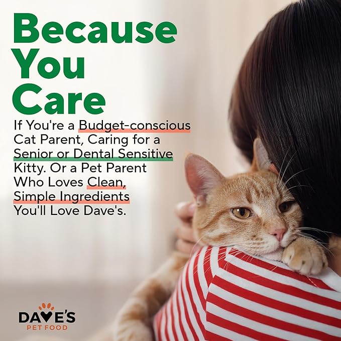 Dave's Pet Food Grain Free Wet Cat Food Pate (Chicken), Made in USA Naturally Healthy, Economy Size, Multi-Cat Families, Canned, 22 oz Cans (12 Pack)