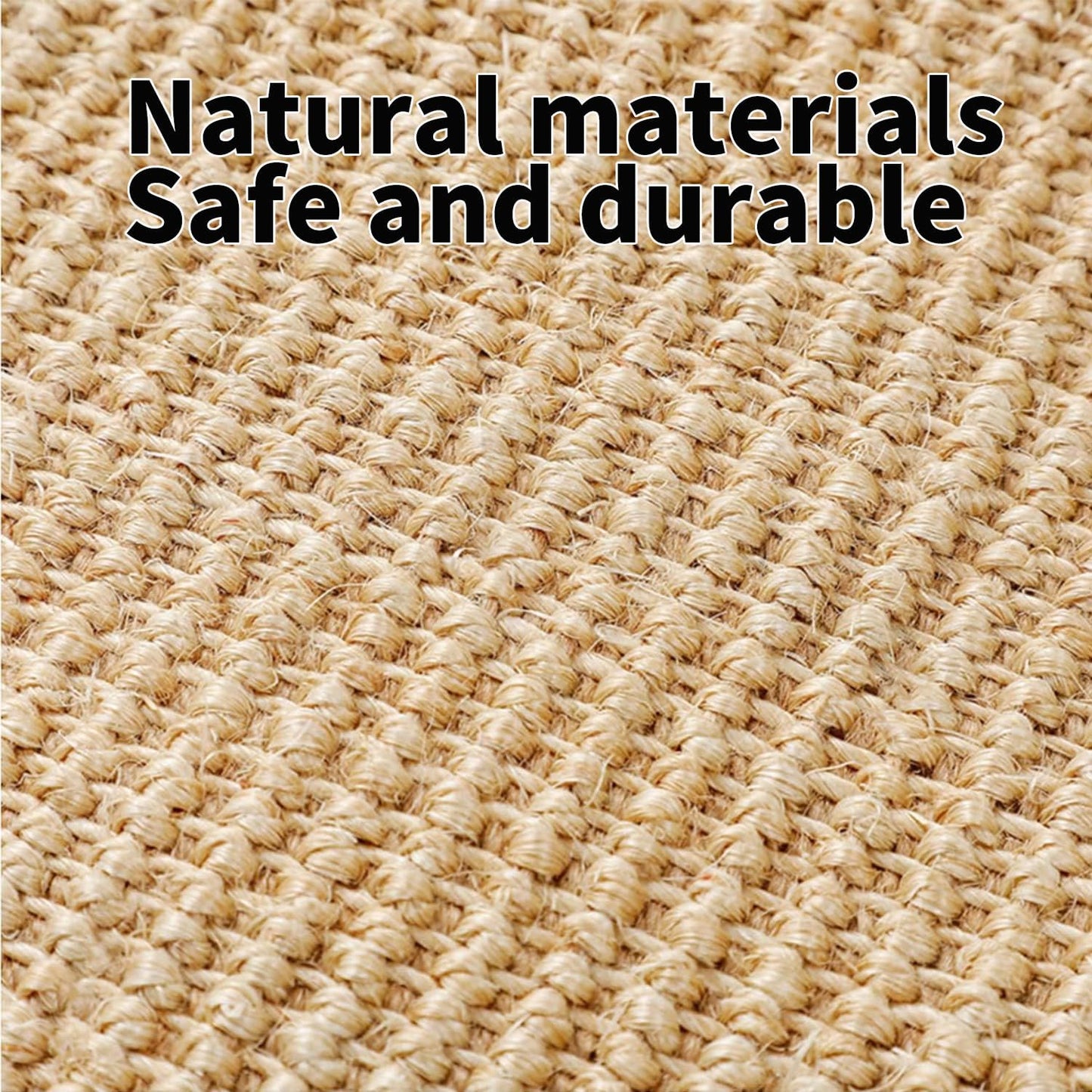 PODOO Bunny Scratch Pads, Sisal Rabbit Scratching Pad, Natural Rabbit Resting Mats for Cages, Forage Grass Mat Indoor Essentials Accessories for Guinea Pig Cat (4Pcs, 15.7x11.8 inches)