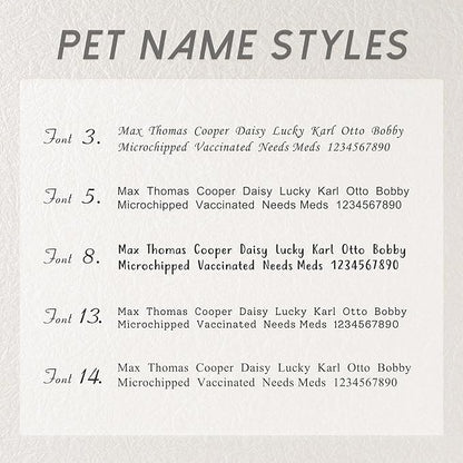 Anavia Small Size Dog Cat ID Tags, Small/XS Personalized Color Plated Stainless Steel Puppy Kitten Name Tags, Customized Engraved Nameplate Pet Collar Tag (Gold, XS-Round)