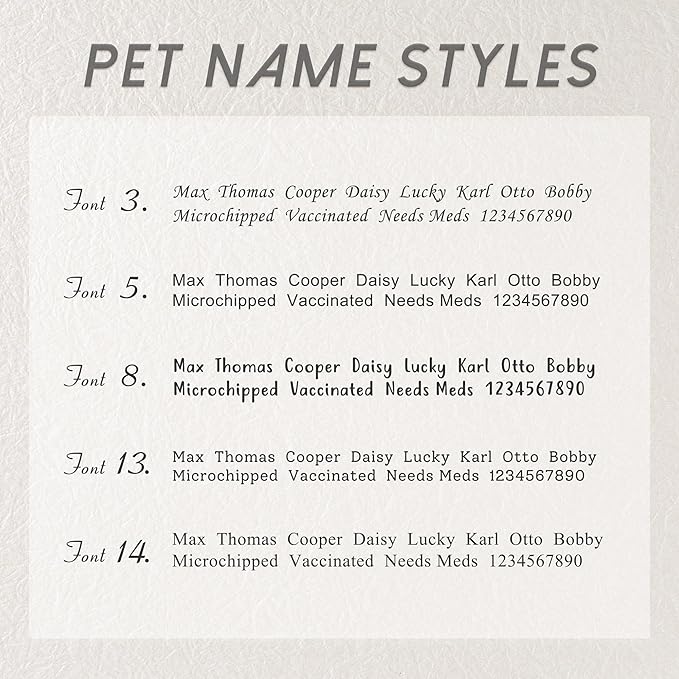 Anavia Small Size Dog Cat ID Tags, Small/XS Personalized Color Plated Stainless Steel Puppy Kitten Name Tags, Customized Engraved Nameplate Pet Collar Tag (Rose Gold, XS-Rectangle)