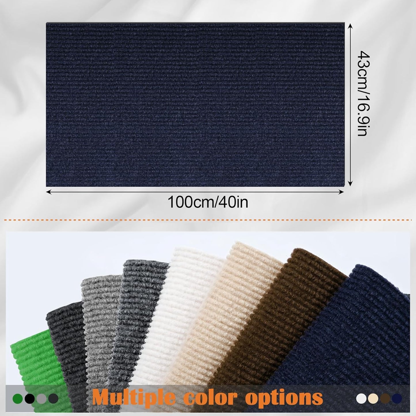 Cat Scratch Furniture Protector - 40" x 17" Trimmable Self-Adhesive Cats Claws Scratch Pads, DIY Cat Climbing Couch Protector for Scratch Post Cat Tree Replacement Indoor (Dark Blue)