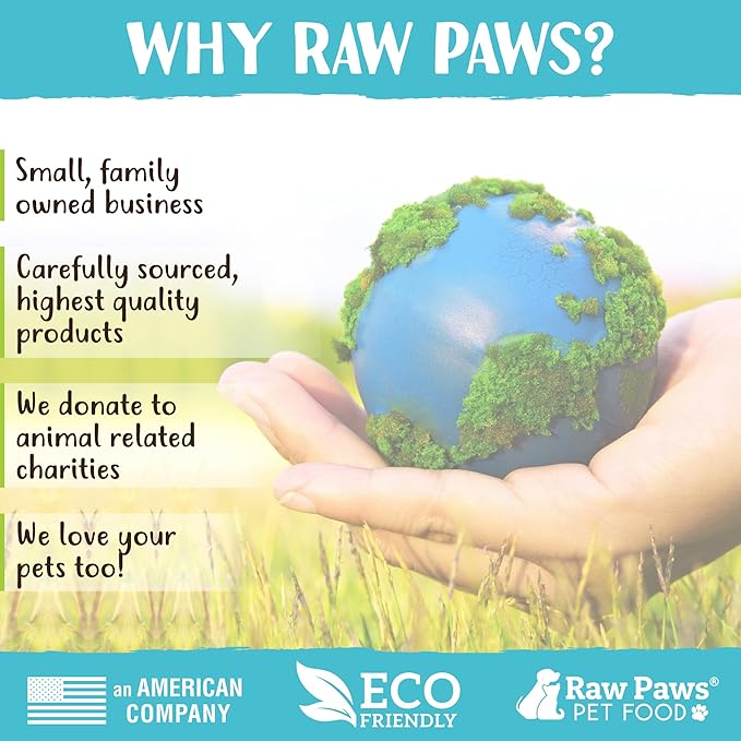 Raw Paws Signature Blend Pet Food for Dogs & Cats - Beef and Vegetables Recipe, 1-lb Rolls (20 Pack) - Fresh Pet Food Made in USA - Natural Dog Food Rolls - Raw Frozen Blend Dog & Cat Food