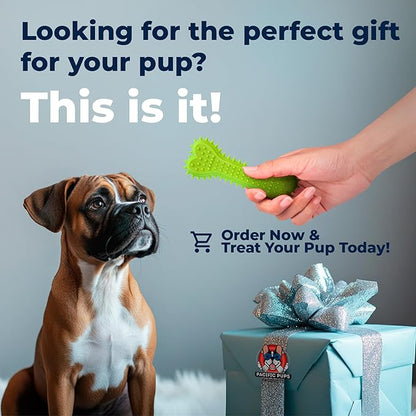 Pacific Pups 18 Piece Bulk Dog Toy Pack - Chew, Plush, and Rope Dog Toys to Keep Them Busy - Puppy Teething Chew Toys, Treat Ball, Squeaky Plushies, Tug of War Ropes, Rubber Chew - Helps Rescue Dogs