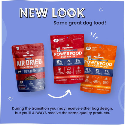 Pawstruck Air Dried Dog Food with Real Chicken, Grain Free, Made in USA, Non-GMO, Vet Recommended, High Protein Limited Ingredient Full-Feed, All Breeds & Ages, 2.5oz Trial Bag (Pack of 2)