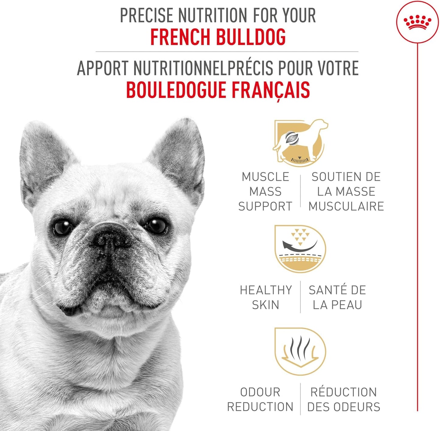 Royal Canin Breed Health Nutrition French Bulldog Adult Dry Dog Food, 17 lb Bag