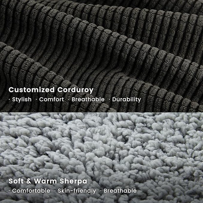 Miguel Washable Cat Bed for Indoor Cats With Removable Cushion, Easy to Wash Small Pet Sofa With Side, Rectangle Bolster Kitten Calming Cuddle Puppy Bed, Anti-Slip Bottom, Gray 18 Inch