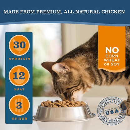 Blackwood Dry Cat Food, Indoor Formula, Chicken Meal & Brown Rice Recipe, 13.2 Pound Bag, High Protein, Slow Cooked