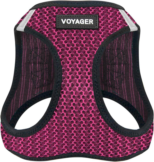 Best Pet Supplies Voyager Step-in Air Harness - All Weather Mesh, Reflective, No Pull Harness for Dogs, Cats - Secure with Hook & Loop Fastener, Buckle, Double D-Rings - Tone, S