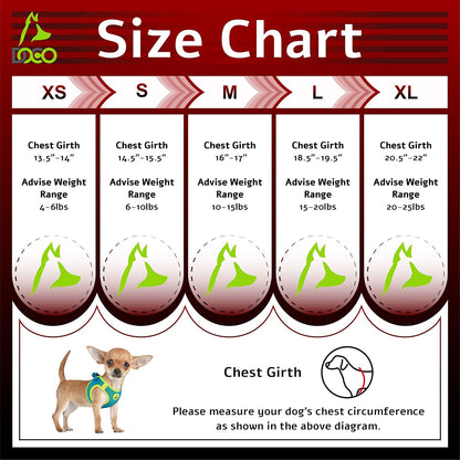 DOCO Dog Harness (Chest 14.5"-15.5", Weight 6–10 lbs) Athletica Adjustable Heavy Duty No Choke Puppy Vest for Small Dogs Lightweight Air Mesh, Reflective, Puppy Essentials – Hot Pink, Small