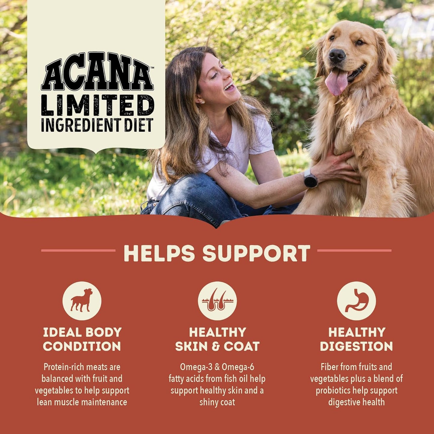 ACANA Singles Limited Ingredient Grain Free High Protein Dry Dog Food Beef & Pumpkin Recipe 4.5lb Bag