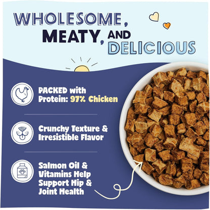 Pawstruck Air Dried Dog Food with Real Chicken, Grain-Free, Made in USA, Non-GMO & Vet Recommended, High Protein Limited Ingredient Full-Feed for All Breeds & Ages, 2lb Bag