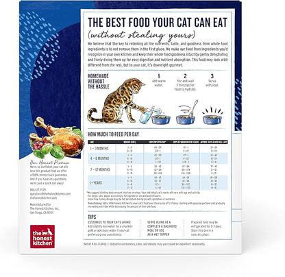 The Honest Kitchen Dehydrated Grain Free Turkey Cat Food, 4 lb Box