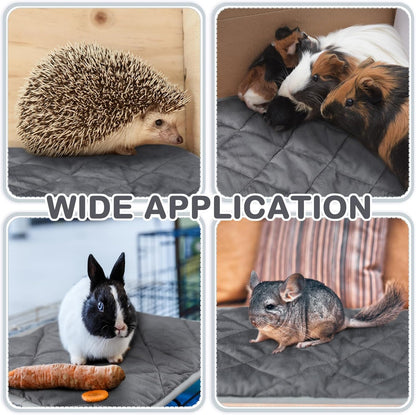 4 Pack Self Heating Cat Pad Self Warming Dog Mat Reflects Body Heat Extra Warm Thermal Pet Pad Washable Dog Cat Bed Crate Bed Mat Blanket (12 x 12 Inch,Gray)