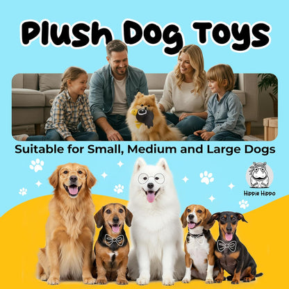 Squeaky Dog Toys for Small Dogs - Black Crow Plush Dog Toy - Soft Stuffed Animal for Dog Toys Puppy with Squeaky Sound to Keep Them Busy, Safe Plush Dog Toy for Interactive Play - 6.5"