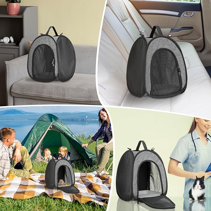 Petsfit Guinea Pig Carrier Extra Large Small Animal Carrier for Rabbit,Hamster,Hedgehog,Rat,Small Birds - Portable Bags with Shoulder Strap,Breathable Mesh Window,Removable Trays,Side Pockets