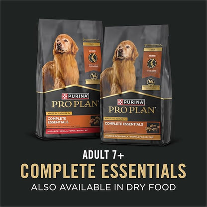 Purina Pro Plan Adult 7 Plus Beef and Rice Entree in Gravy Senior Wet Dog Food - (Pack of 12) 13 oz. Cans
