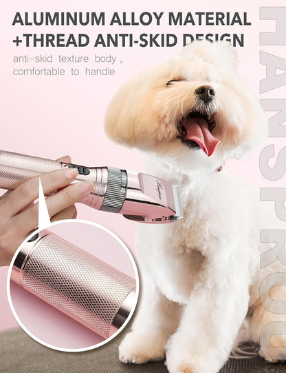 Dog Clippers for Grooming,Upgraded 36V Heavy Duty Dog Clippers,Professional Pet Hair Trimmer for Thick Coat,Corded Pet Clipper with Guard Combs Brush