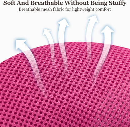 Wanheart Summer cat Chest Harness and Leash, Anti-Escape Adjustable Soft mesh cat Leash and Chest Harness Set for All Types of Cats cat Vests (Rose red, M)