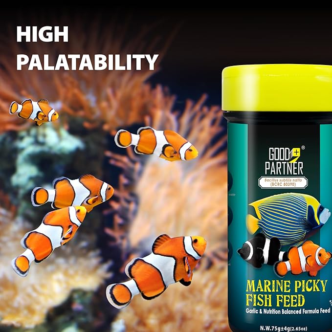 Purify Series for Marine Fish Food, Saltwater Fish Sinking Pellets, Suitable for Clown Fish, All Natural Ingredients, 2.65 oz (Pack of 1)