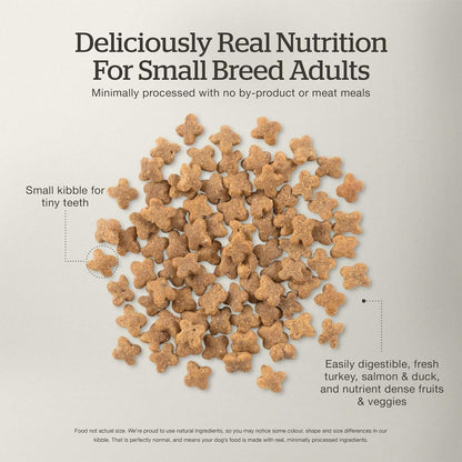 Now Fresh Grain-Free Small Breed Dry Dog Food with Turkey, Salmon & Duck, Healthy Kibble for Adults Made with Real Meat & Fish, Chicken-Free Recipe, Pumpkin & Probiotics for Good Digestion, 12 lb Bag